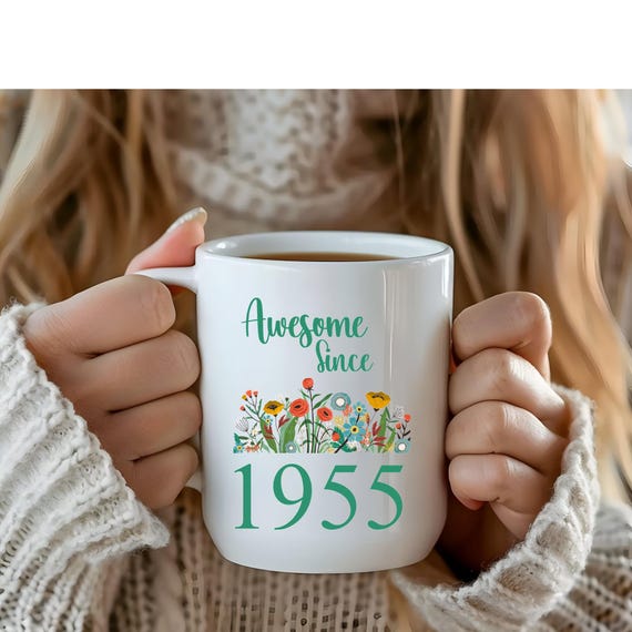 70th Birthday Mug Awesome Since 1955 Mug 70th Birthday Gift for Awesome  Friend 1955 Coffee Mug, 70th Birthday Coffee Cup Present Gifts 70th - Etsy  Israel