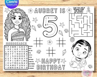 Kids Birthday Coloring Page: Custom Printable Activity (Digital Download)