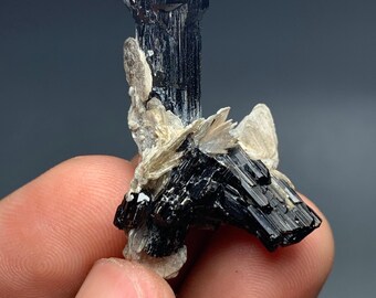 Black Tourmaline Crystal Specimen: Mystical Mineral Display (10g)