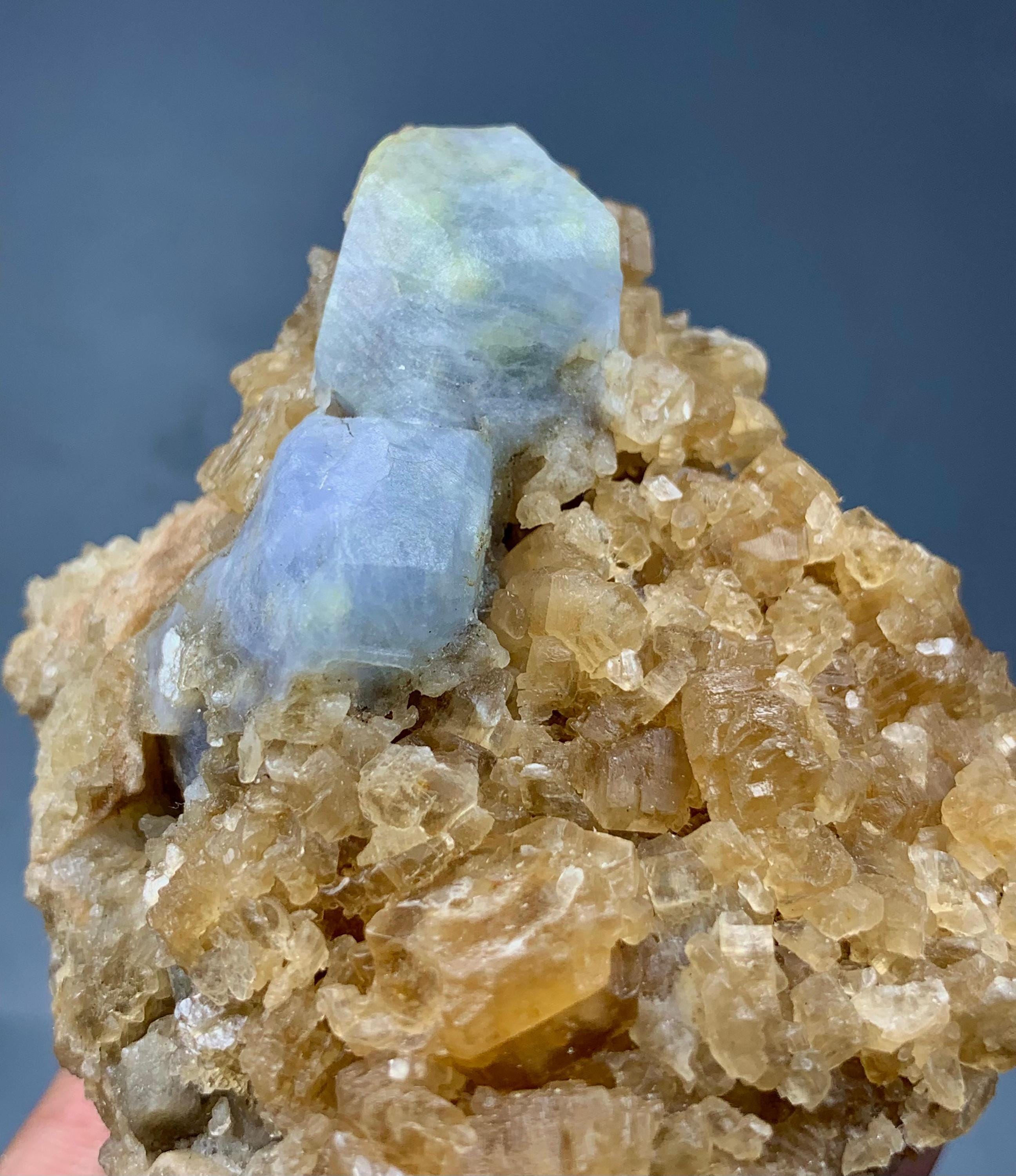 263g Blue Hackmanite Crystal on Matrix – UV Reactive Fluorescent ...