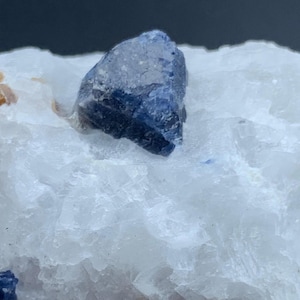 Natural Blue Spinel Crystals with Phlogopite Mica on Matrix – From Badakhshan, Afghanistan