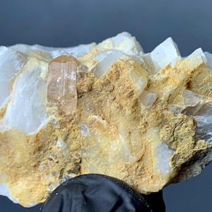 30g Natural Topaz Crystal in Matrix – Raw Mineral Specimen, Collectible Gemstone, Healing Crystal