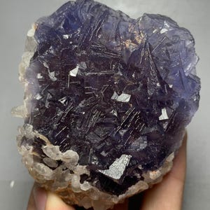265g Beautiful Fluorite Crystal With Calcite Specimen from Pakistan