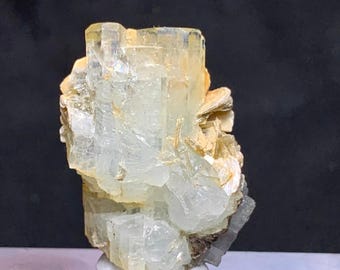 75ct Aquamarine Crystal with Muscovite | Raw Mineral Specimen
