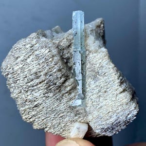 Aquamarine Crystal in Muscovite Matrix – 96g | Skardu, Pakistan