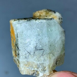 20g Aquamarine Crystal with Black Tourmaline Inclusions – Natural Specimen from Pakistan