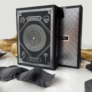 Archaios Muthos Playing Cards, Poker Deck, Ancient Greece, Collector Deck, Limited Edition, Black Edition