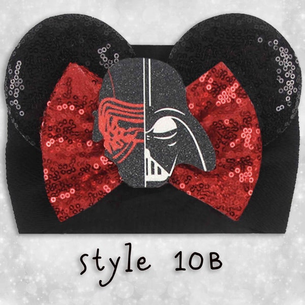 Childs Kylo Ren Darth Vader Head band | Star Wars | baby toddler| Gently Wraps Head | Soft Comfortable | STYLE 10B