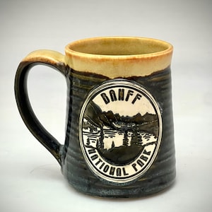 Banff National Park Mug, Moraine Lake, Wheel Thrown Pottery