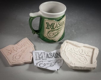 Pre order only- Mason Comets- William Mason High School, Mason Ohio Wheel Thrown Mug- Message before purchase for local pick up