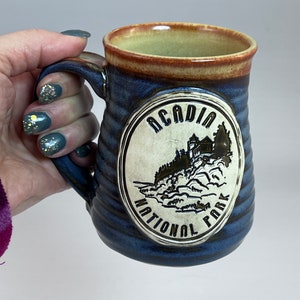 acadia national park 100 years coffee mug Bass Harbor Lighthouse at Acadia National Park Boxed Ceramic Mug main image 1