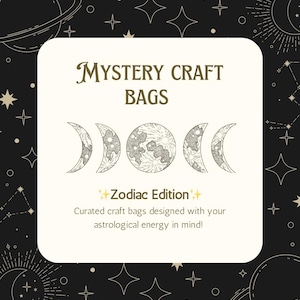 Sacs d'artisanat mystérieux du zodiaque