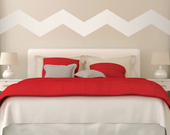 7" Wide Chevron Wall Art Wall Decals