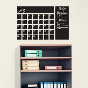 SALE Chalkboard Calendar Wall Decals image 2