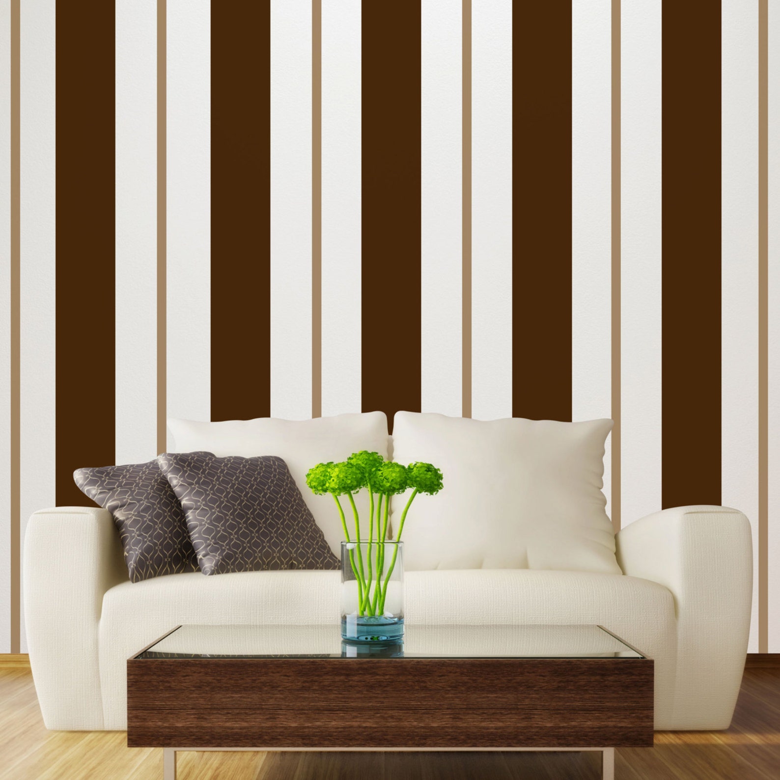 Easy Stripes Wall Decals8 in X 12 Yds Etsy