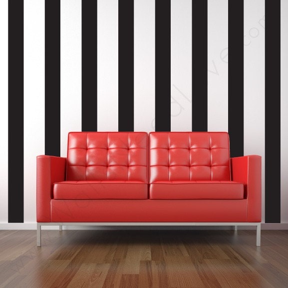 Easy Stripes Wall Decals4 in X 12 Yds Etsy