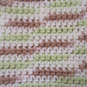 Set of 2 Double Thick Potholders Green and Brown