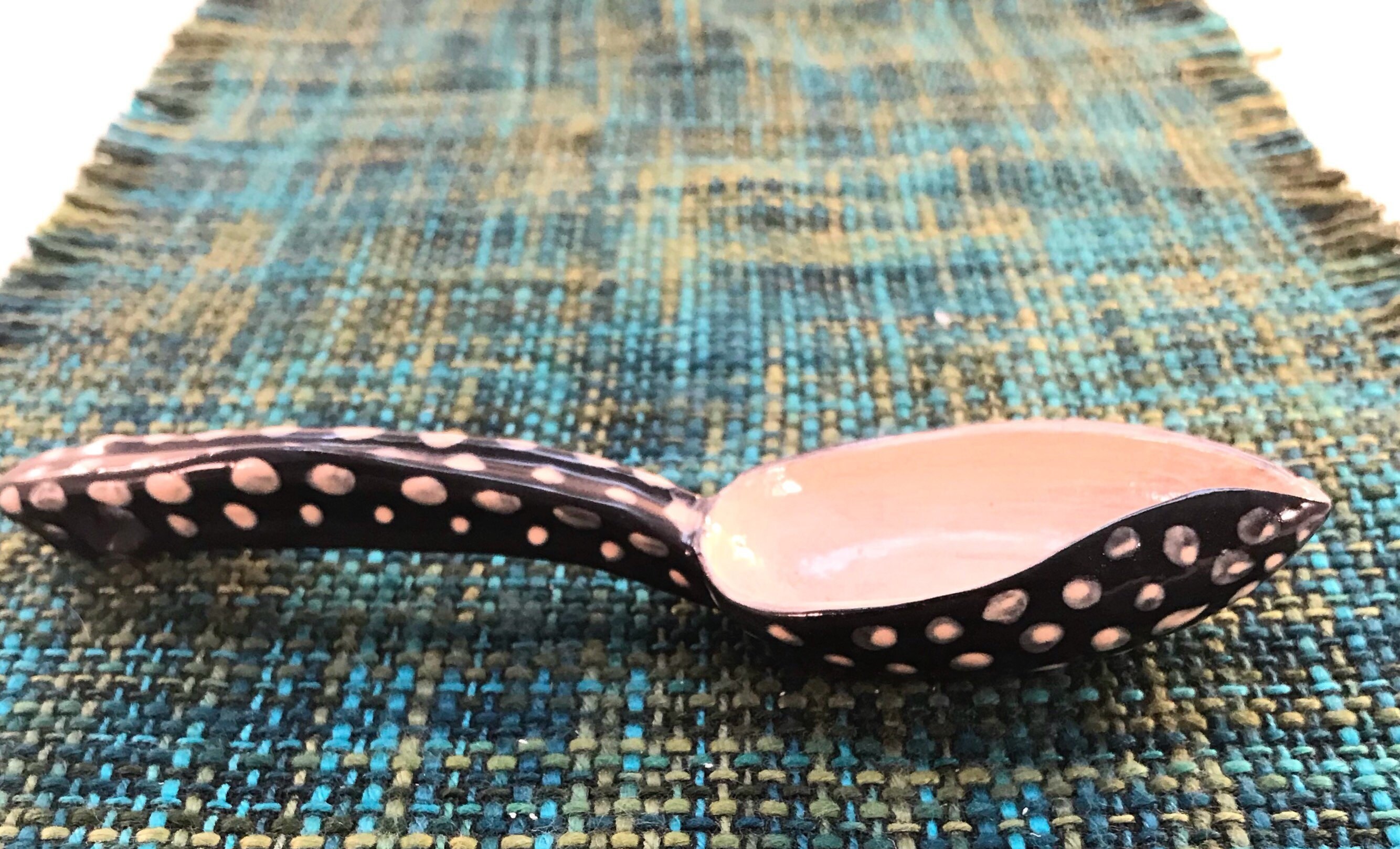 Ceramic serving spoon sugar spoon relish spoon tasting Etsy
