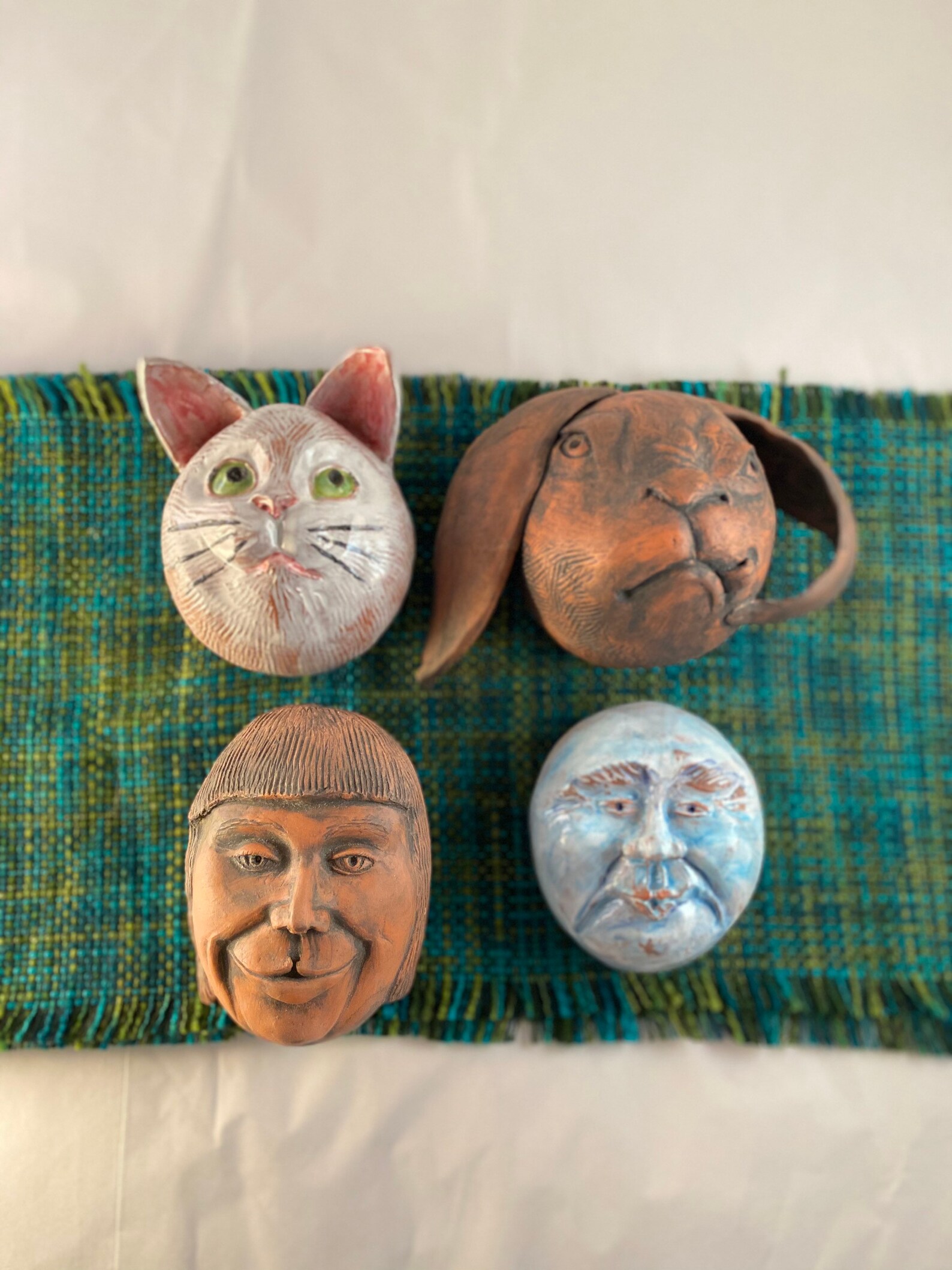 The Man in the Moon, Wall Art Sculpture. in Celebration of the Blue