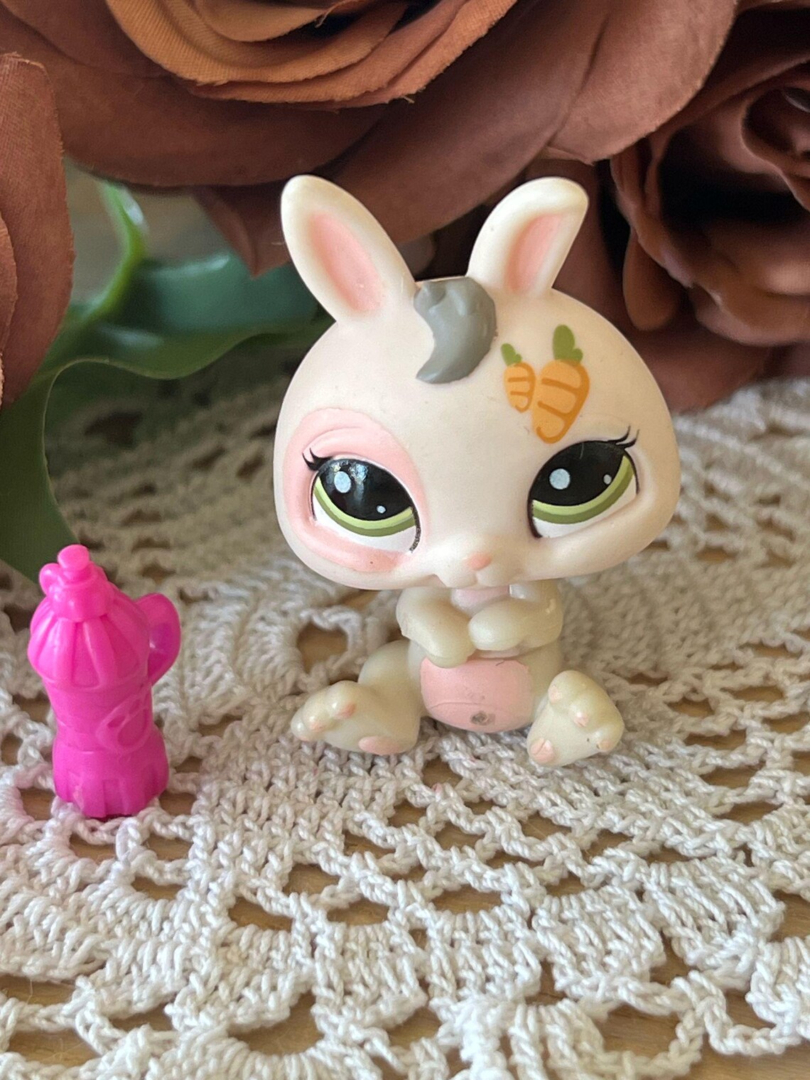 Littlest Petshop Dwarf Rabbit #1855 / Authentic Vintage Hasbro Littlest ...