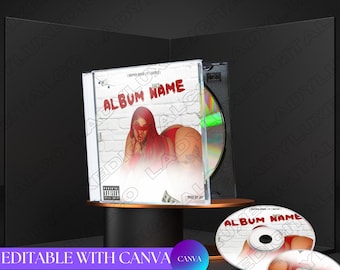 Editable Song Cover Template, Canva Template, DIY Flyer, Album music cover, Social Media Flyer, Event Cover