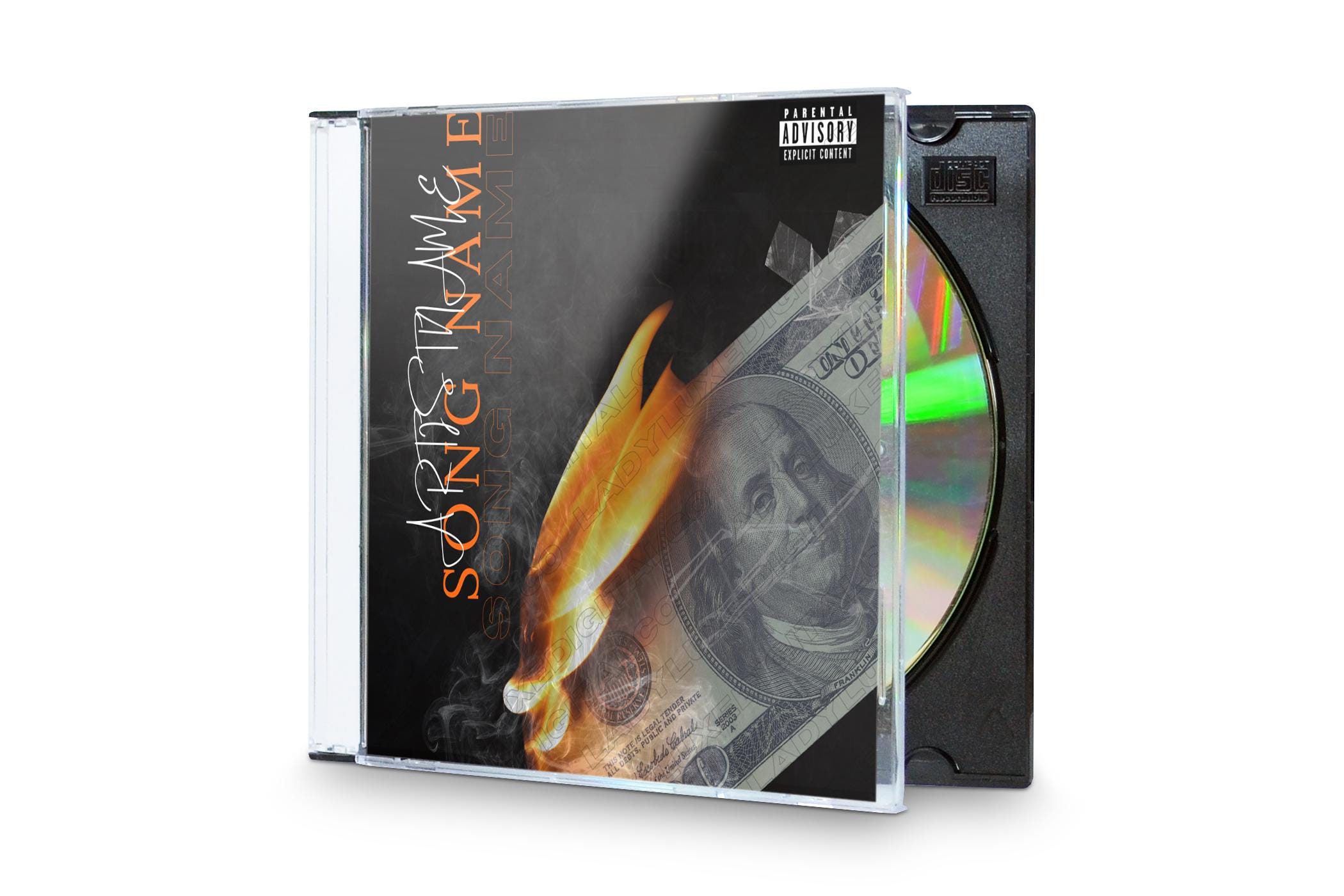 Editable Song Cover Template Canva Template DIY Flyer Album Music