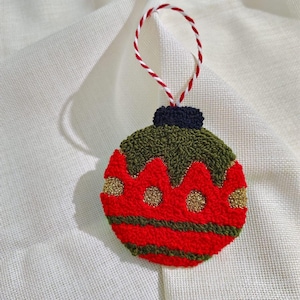 Personalized Christmas Ornament,Custom Embroidered Holiday Ornament, Handmade Christmas Tree Ornament,Unique Gift for Christmas,Ornament Set