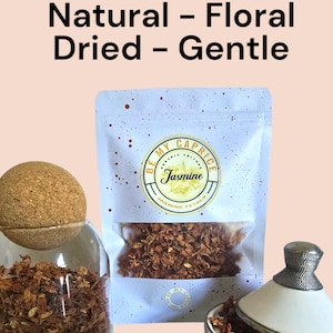 Dried Jasmine Petals, Herbal Tea Ingredients, Aromatherapy Flowers, Home Fragrance Decor, Botanical Tea Blend