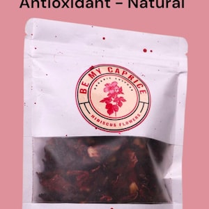 Dried Hibiscus Flowers: Caffeine-Free Herbal Tea Blend