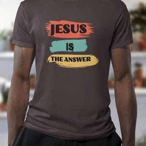 Jesus ist die Antwort Unisex Heavy Cotton T-Shirt Christliches T-Shirt, Glaube Shirt, Inspirational T-Shirt