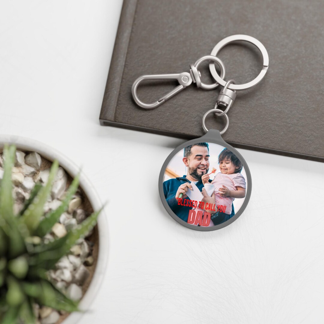 Personalized Keyring Tag for Dads - Blessed to Call You Dad, Father's ...