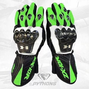 Kawasaki ZX10R Motorcycle Gloves Kawasaki Ninja Motorbike Racing Gloves Gants Guantes