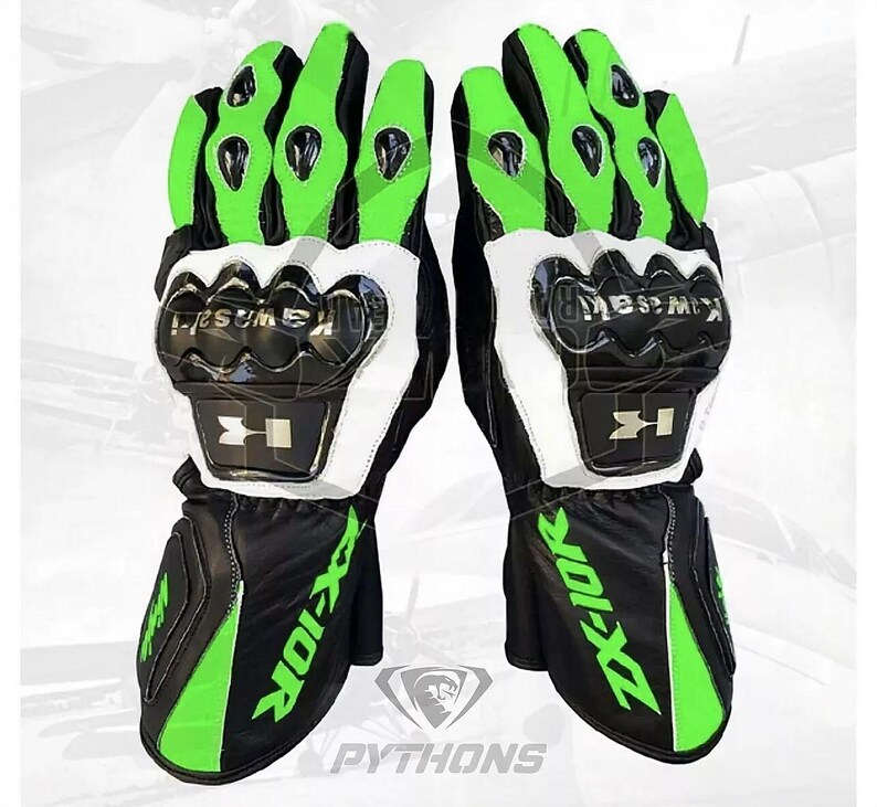 Lamp gloves -Winter glove- Black size Ｌ Pythons Kawasaki Ninja Motorcycle Racing Gloves – CE Level 2
