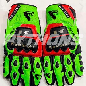 Kawasaki ZX10R Motorcycle Gloves Kawasaki Ninja Motorbike Racing Gloves Gants Guantes