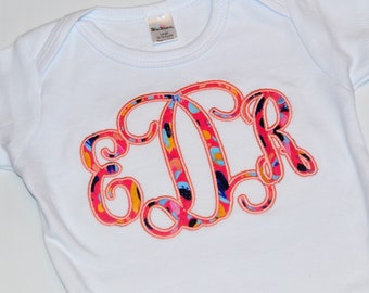 Girls Pink Leopard Monogram Shirt, Personalized Monogram Dress, Girls Monogram Outfit, Newborn Baby Girl