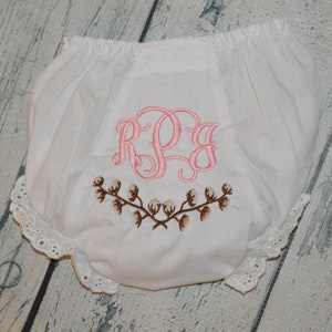 Personalized Monogrammed Diaper Covers Baby Toddler Bloomers Lots of Designs 