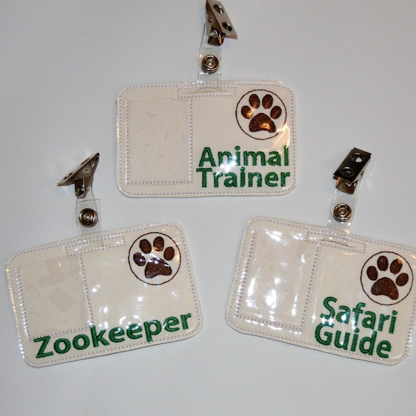 Pretend Play Zookeeper Badge, Animal Trainer Badge, or Safari Guide  Zoo Costume