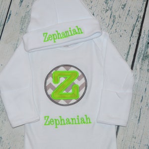 Personalized Infant Gown Baby Coming Home Layette