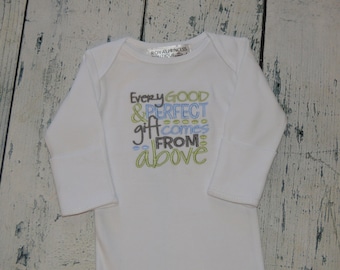 Baby Gown Every Good and Perfect Gift Comes From Above James 1:17