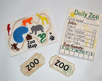 Pretend Play Zookeeper Small Set, Zoo Pretend Play Toy