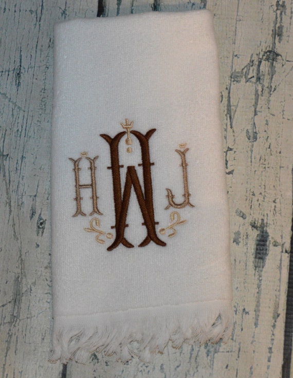 Personalized Fingertip Towel Elegant Bathroom Hand Towels 