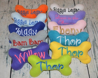 Personalized Dog Toy with Squeaker Optional