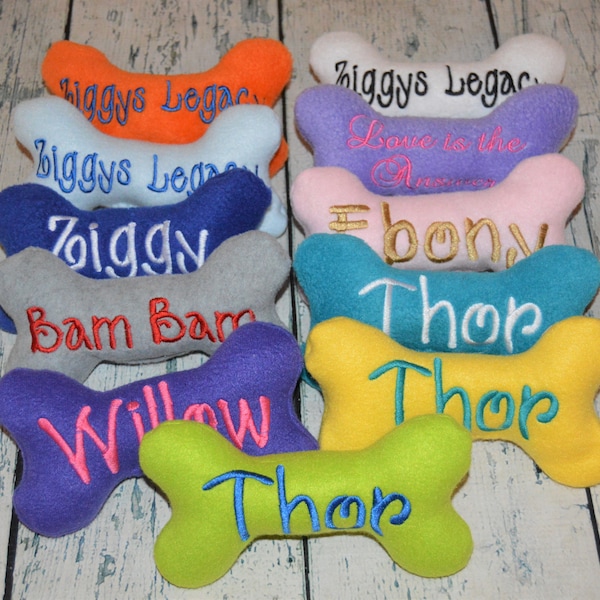 Personalized Dog Toy with Squeaker Optional