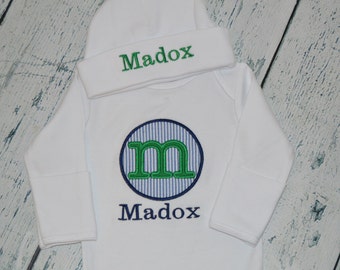 Personalized Infant Gown Baby Coming Home Layette