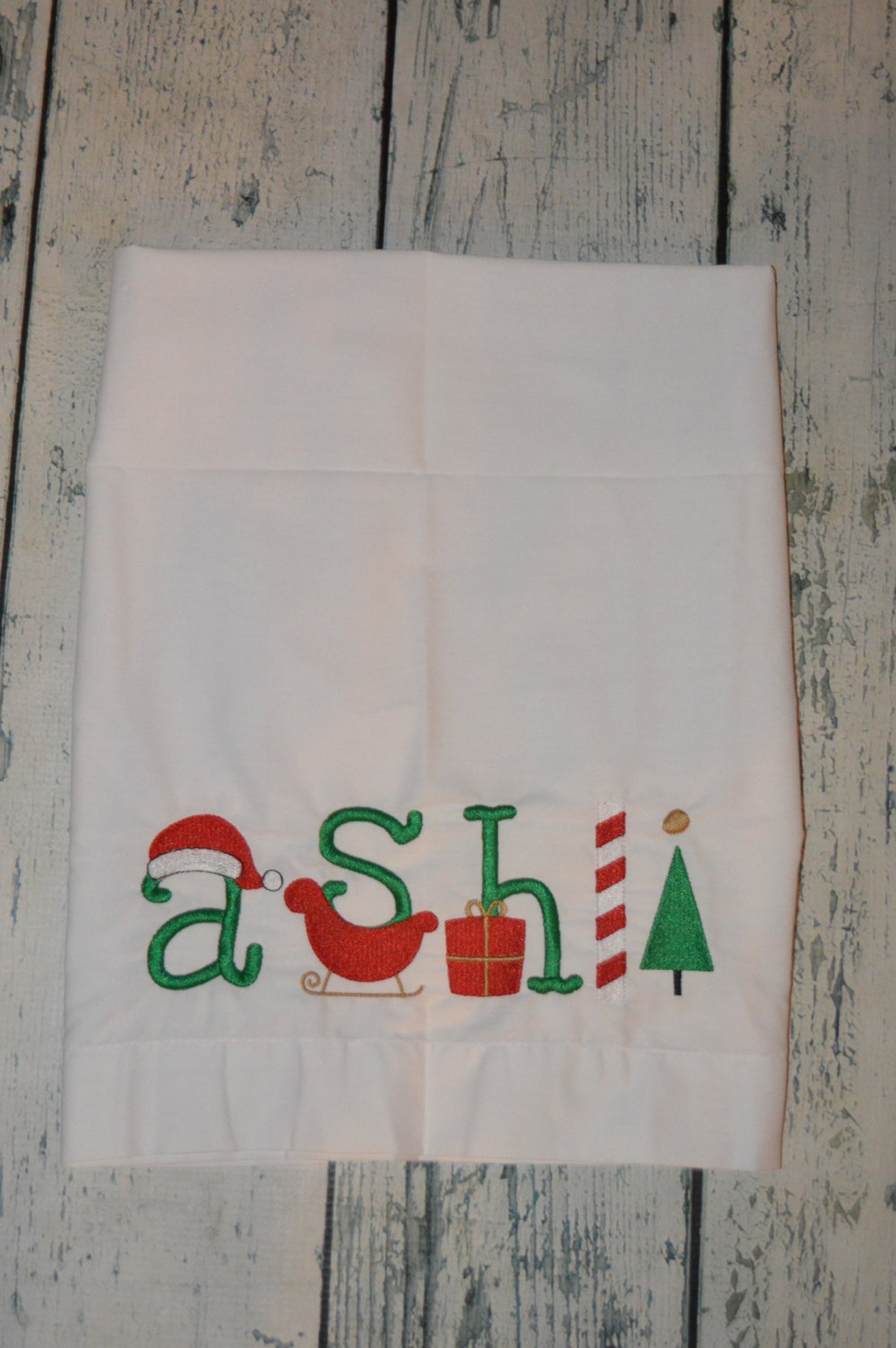 PERSONALIZED Christmas Pillowcase Standard Pillowcase Etsy