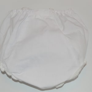 White Baby Bloomers Girl Embroidery Blank Diaper Cover