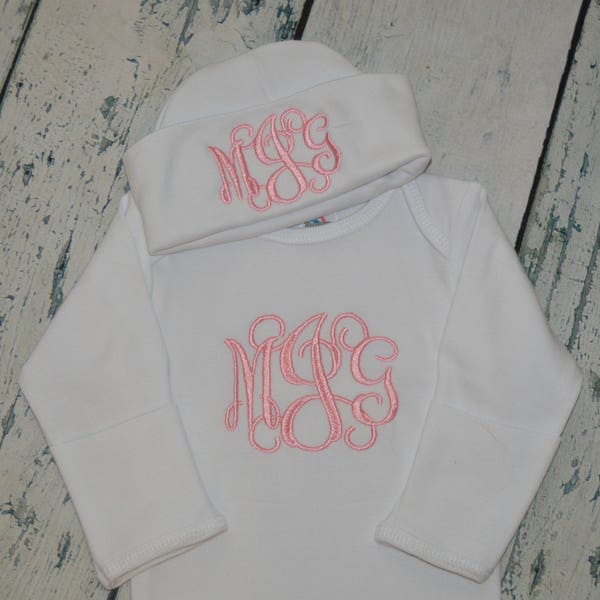 New Born Dress With Cap