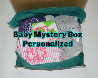 Personalized Baby Mystery Box - Grab Bag- You Choose Gender & Size