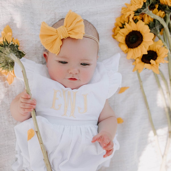 Baby Girl Ruffle Romper - Etsy
