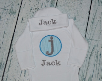 Personalized Baby Gown Baby Coming Home Layette